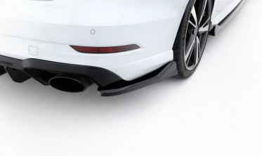 Бокові тюнінг накладки заднього бампера Audi RS3 8V Sedan 2016-2020 вар. 5 фото