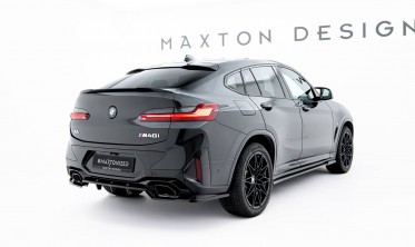 Тюнинговый задний диффузор на бампер BMW X4 G02 рестайл M-pack вер. 2 фото