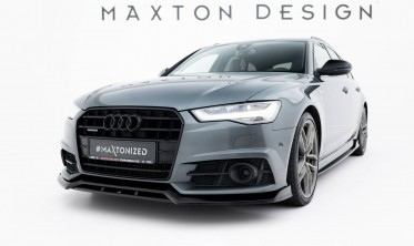 Тюнінг накладка (дифузор) на передній бампер Audi A6 / A6 C7 S-line/ S6 C7 рестайл вар. 3 фото