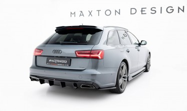 Бокові тюнінг накладки заднього бампера Audi S6 / A6 S-Line / A6 C7 FL вар. 3 фото