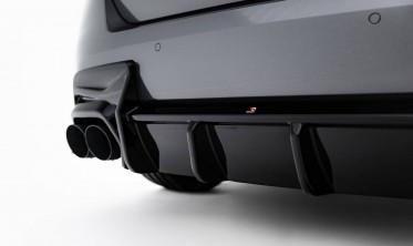 Тюнинговый диффузор Maxton-design заднего бампера BMW M135i F70, M-pack F70 (под двойные насадки) фото