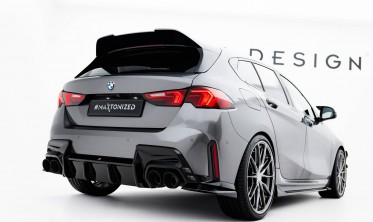 Бокові накладки Maxton design на задній бампер BMW M135i F70 вар. 2 фото