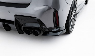 Бокові накладки Maxton design на задній бампер BMW M135i F70 вар. 2 фото