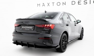 Диффузор + боковые накладки Street Pro на задний бампер Audi A3 Sedan 8Y фото