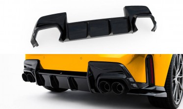 Тюнінговий дифузор Maxton-design заднього бампера BMW M135i F70, M-pack F70 (під подвійні насадки) фото