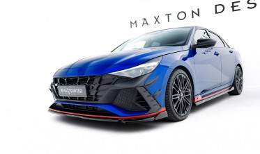 Тюнинг накладка (диффузор) на передний бампер Hyundai Elantra N Mk7 вар. 1 фото
