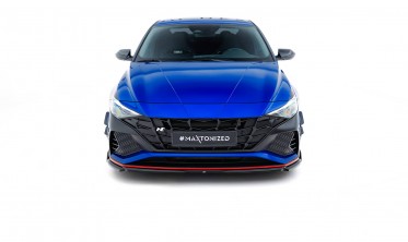 Тюнинг накладка (диффузор) на передний бампер Hyundai Elantra N Mk7 вар. 1 фото