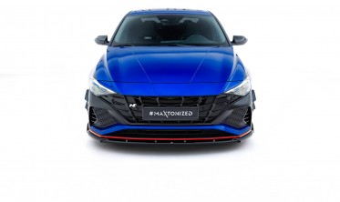 Тюнинг юбка (нижняя накладка) на передний бампер Hyundai Elantra N Mk7 вар. 2 фото