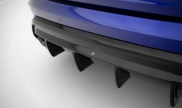 Тюнинговый диффузор Maxton-design заднего бампера Audi S3 8Y 2024- Sedan (под двойные насадки) фото