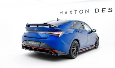 Боковые тюнинг накладки (элероны) на задний бампер Hyundai Elantra N Mk7 2020-2023 фото