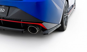 Боковые тюнинг накладки (элероны) на задний бампер Hyundai Elantra N Mk7 2020-2023 фото