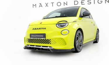 Тюнінг накладка (дифузор) на передній бампер Abarth 500e 2023 - фото