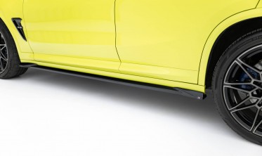 Боковые тюнинг накладки (листвы) под пороги BMW X4 M F98 фото