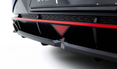 Центральный диффузор (накладка) заднего бампера Hyundai Elantra N Mk7 фото