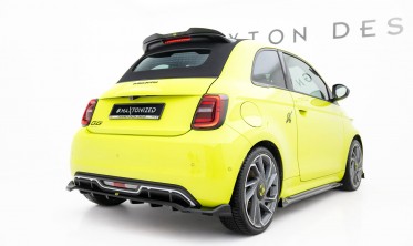 Задній тюнінг дифузор (накладка) на бампер Abarth 500e 2023 - Maxton design фото