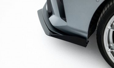 Нижній дифузор + бокові накладки Street Pro на передній бампер BMW 1 F70 M-Pack / M135i / / 2 M-Pack / M235i F74 фото