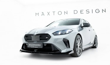 Нижній дифузор + бокові накладки Street Pro на передній бампер BMW 1 F70 M-Pack / M135i / / 2 M-Pack / M235i F74 фото
