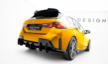 Диффузор + боковые накладки на задний бампер BMW 1 F70 M-Pack Street Pro фото