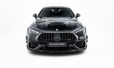 Тюнінг дифузор (губа) на передній бампер Mercedes CLE C236 AMG 53 Maxton design вар. 2 фото