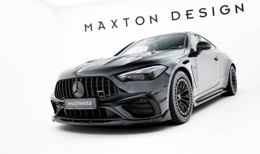 Тюнінг дифузор (губа) на передній бампер Mercedes CLE C236 AMG 53 Maxton design вар. 2 фото