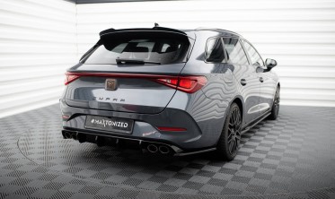 Тюнинговый диффузор Maxton-design заднего бампера Cupra Leon ST Mk1 (под двойные насадки) фото