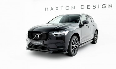 Тюнінгова накладка (губа) Maxton design на передній бампер Volvo XC60 MK2 фото