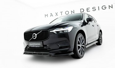 Тюнінгова накладка (губа) Maxton design на передній бампер Volvo XC60 MK2 фото