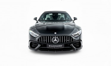 Тюнінгова накладка (губа) на передній бампер Mercedes-AMG SL 63 R232 Maxton design фото