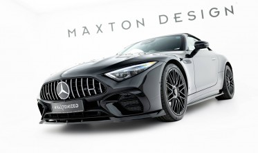 Тюнінгова накладка (губа) на передній бампер Mercedes-AMG SL 63 R232 Maxton design фото
