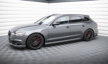 Накладки під бічні пороги Audi S6 / A6 S-line C7 FL фото