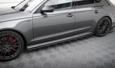 Накладки під бічні пороги Audi S6 / A6 S-line C7 FL фото