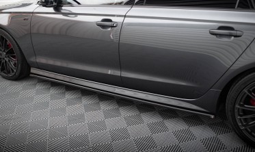 Накладки під бічні пороги Audi S6 / A6 S-line C7 FL фото
