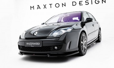 Тюнінгова накладка (губа) на передній бампер Renault Laguna Hatchback GT Mk3 Maxton design фото