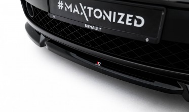 Тюнінгова накладка (губа) на передній бампер Renault Laguna Hatchback GT Mk3 Maxton design фото