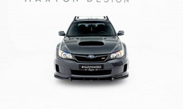 Тюнінгова накладка (губа) на передній бампер Subaru Impreza WRX STI Mk3 Maxton design вар. 2 фото
