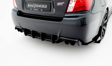 Центральный диффузор Street Pro на задний бампер Subaru Impreza WRX STI Mk3 фото