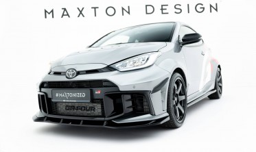 Тюнинговая накладка (юбка) на передний бампер Toyota GR Yaris Mk4 2024- Maxton design фото