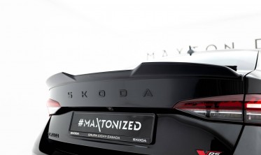 Тюнинговый 3D спойлер на багажник Skoda Octavia RS Liftback MK4 / Mk4 рестайл фото