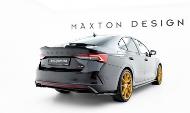 Боковые элероны на задний бампер Skoda Octavia RS Liftback / Combi Mk4 вар. 5 фото