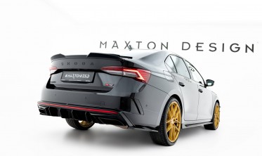 Боковые диффузоры Maxton-design на задний бампер Skoda Octavia RS Liftback / Combi Mk4 вар. 7 фото