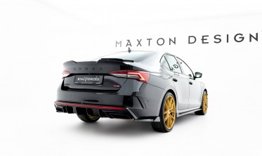 Бокові тюнінг накладки Maxton-design на задній бампер Skoda Octavia RS Liftback / Combi Mk4 вар. 8 фото