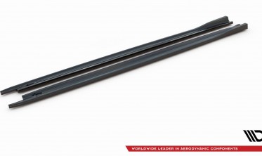 Дифузори бокових порогів Skoda Octavia MK4 версія RS вар. 2 Maxton-design фото