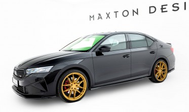 Бокові тюнінг накладки на пороги Skoda Octavia RS Liftback / Combi Mk4 вар. 1 фото