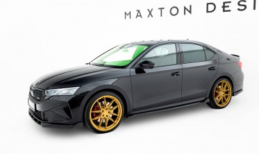 Тюнінгові накладки (лістви) на бокові пороги Skoda Octavia RS Liftback / Combi Mk4 вар. 2 фото