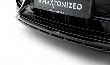 Тюнинговая накладка (юбка) на передний бампер Mercedes-AMG GLC 43 X254 Maxton фото