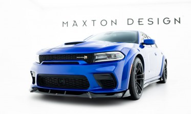 Тюнінгова накладка (губа) на передній бампер Dodge Charger RT Scat Pack Widebody Mk3 рестайл фото