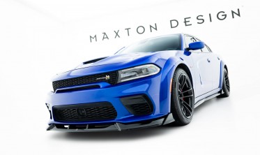 Тюнінгова накладка (губа) на передній бампер Dodge Charger RT Scat Pack Widebody Mk3 рестайл фото