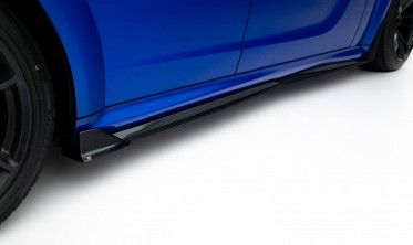 Нижние накладки (листвы) на боковые пороги Dodge Charger RT Scat Pack Widebody Mk3 рестайл фото