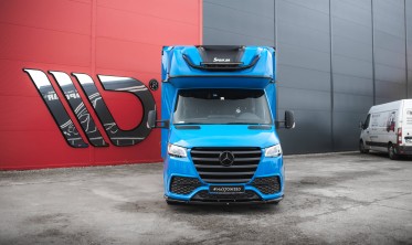 Тюнінгова накладка (губа) на передній бампер Mercedes-Benz Sprinter Mk3 фото