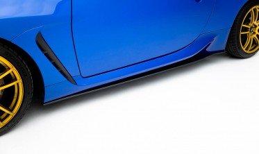 Бокові тюнінг накладки (лістви) під пороги Street Pro Toyota GR86 Mk1, Subaru BRZ Mk2 вар. 1 фото